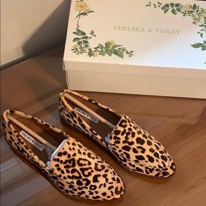 Chelsea & Violet Leopard Loafers